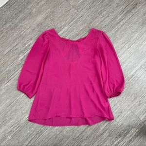 Hot Pink Bow Back Blouse | Francesca’s - Miami L